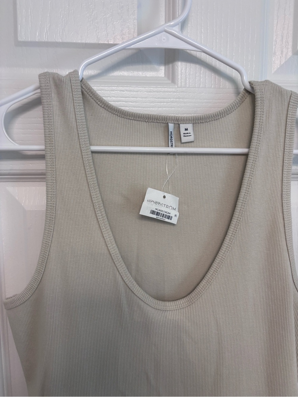 Nordstrom Beige Tank Bodice Satin Skirt Dress - Picture 4 of 12